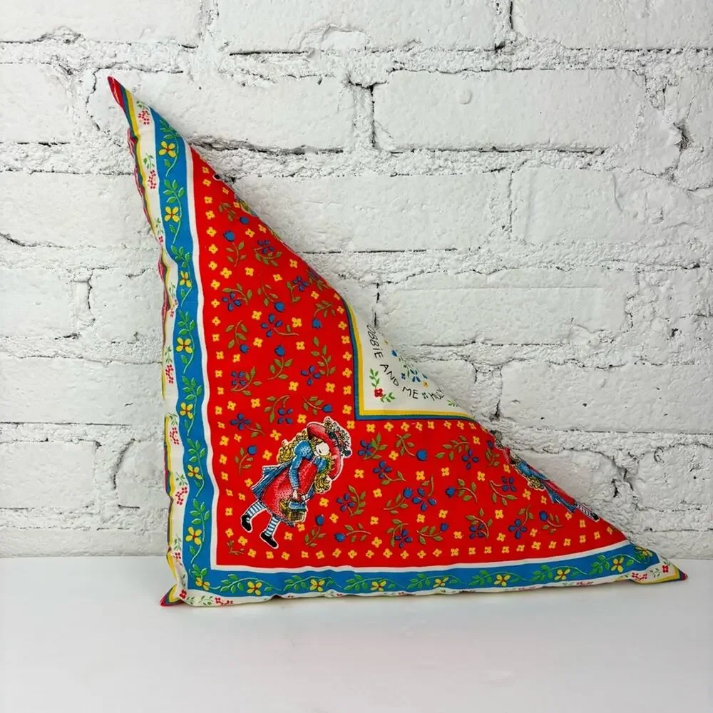 Handmade Vintage Holly Hobbie Triangle Pillow